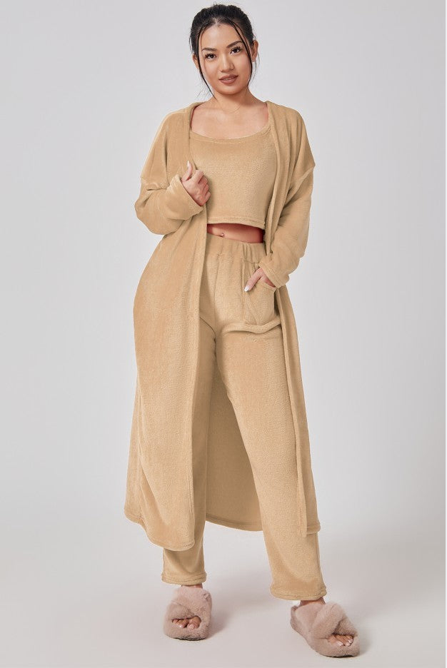 3 Piece Lounge Set, Winter Pajama